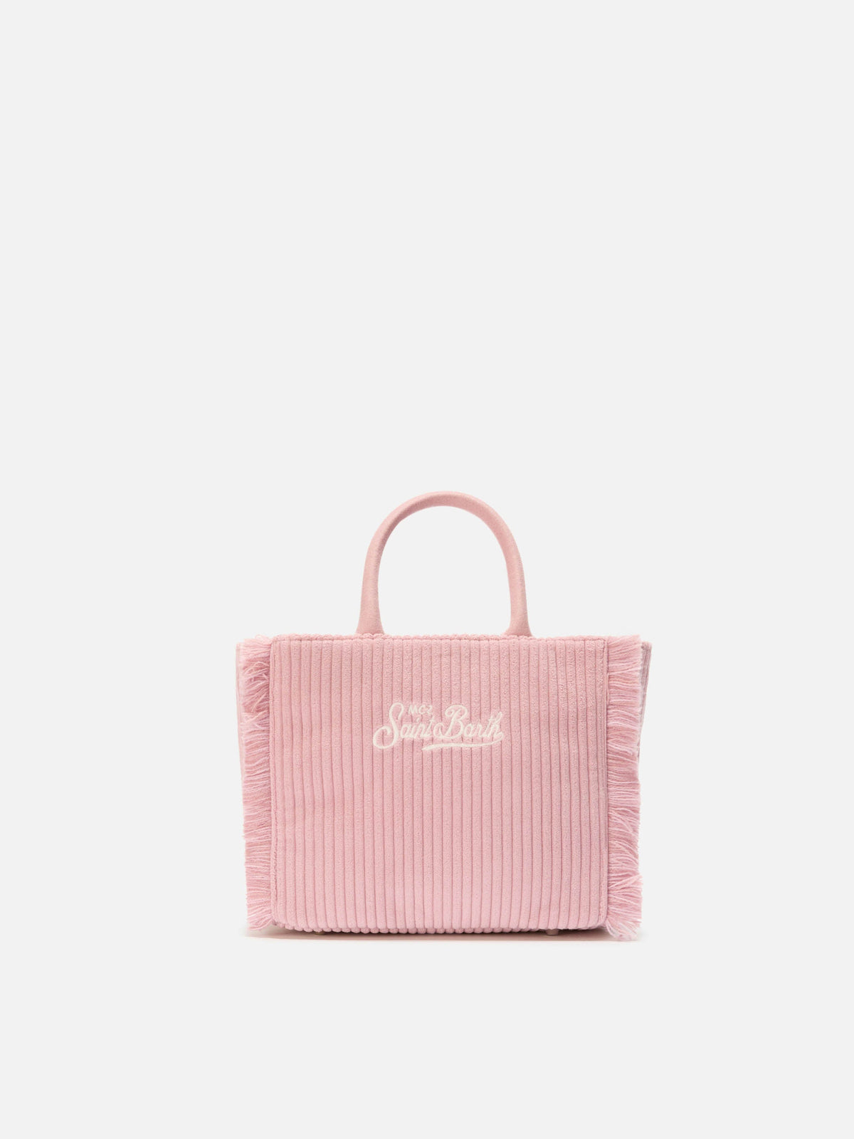 Mini sac Vanity en velours côtelé MC2 Saint Barth — Rose — vue 4