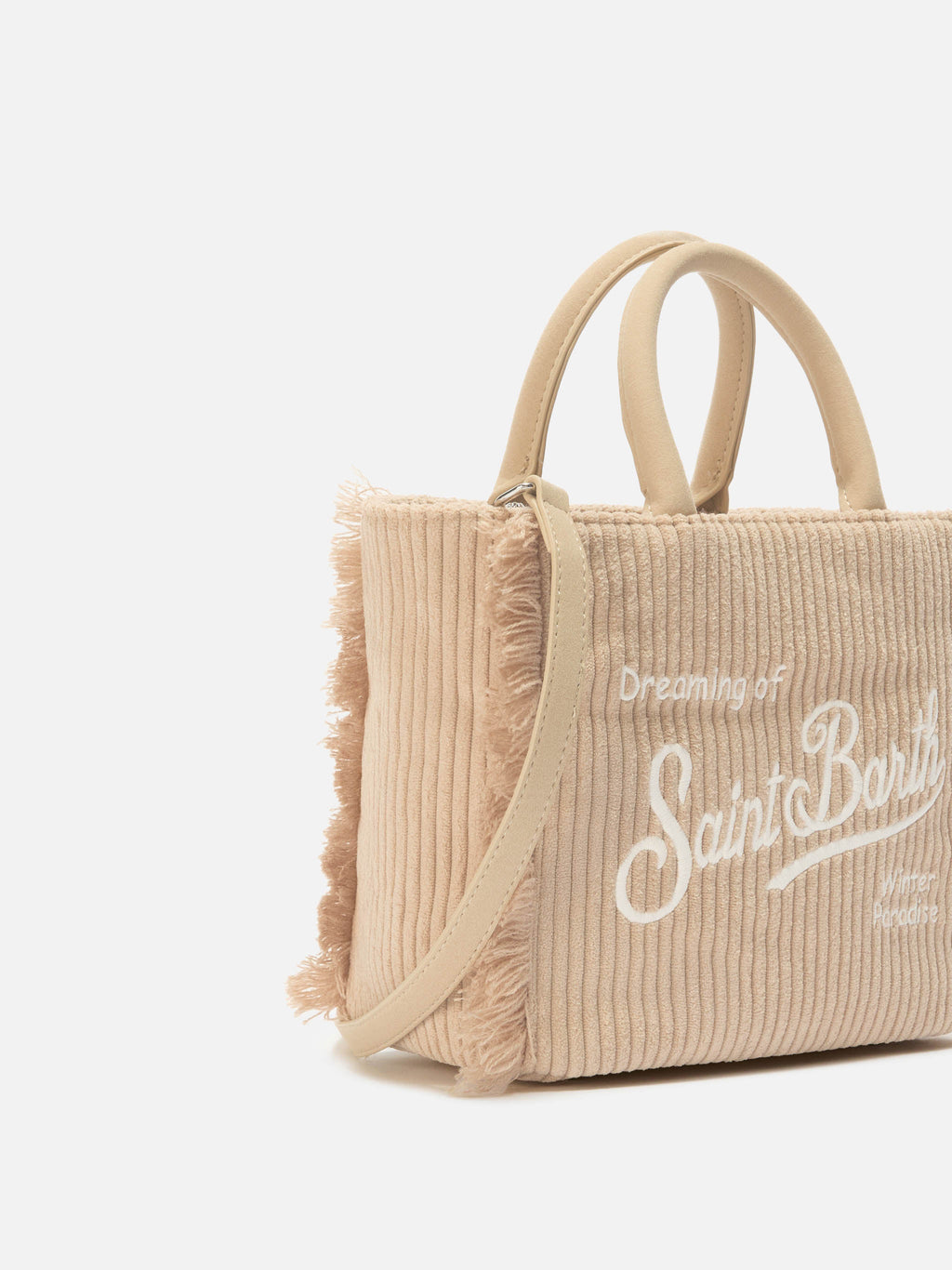 MC2 Saint Barth corduroy Vanity mini bag — Khaki — view 3