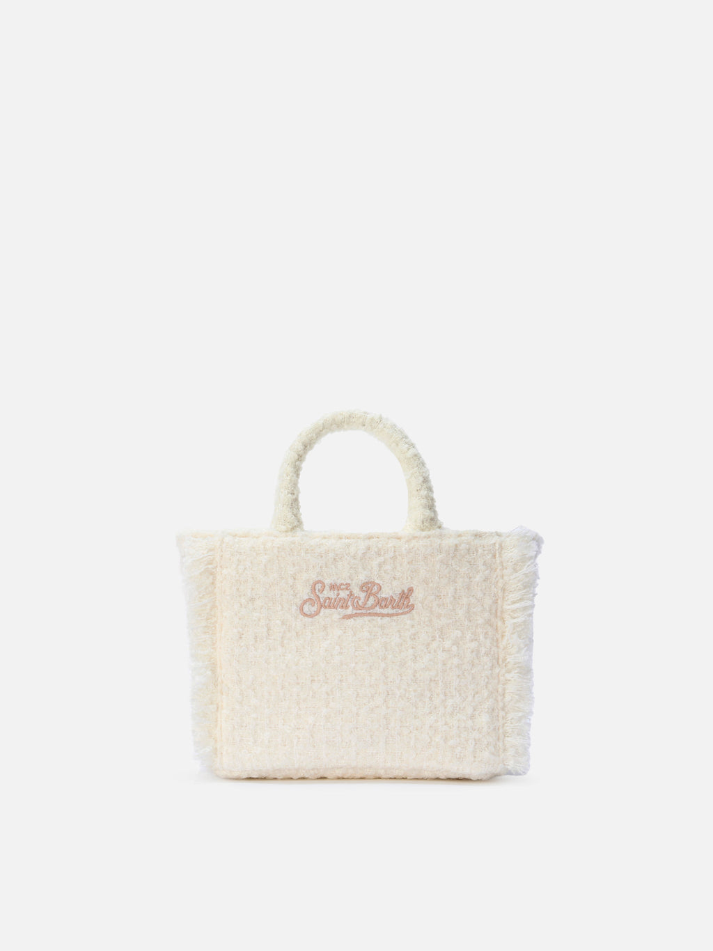 Mini sac Vanity Tweed MC2 Saint Barth — Blanc cassé — vue 4
