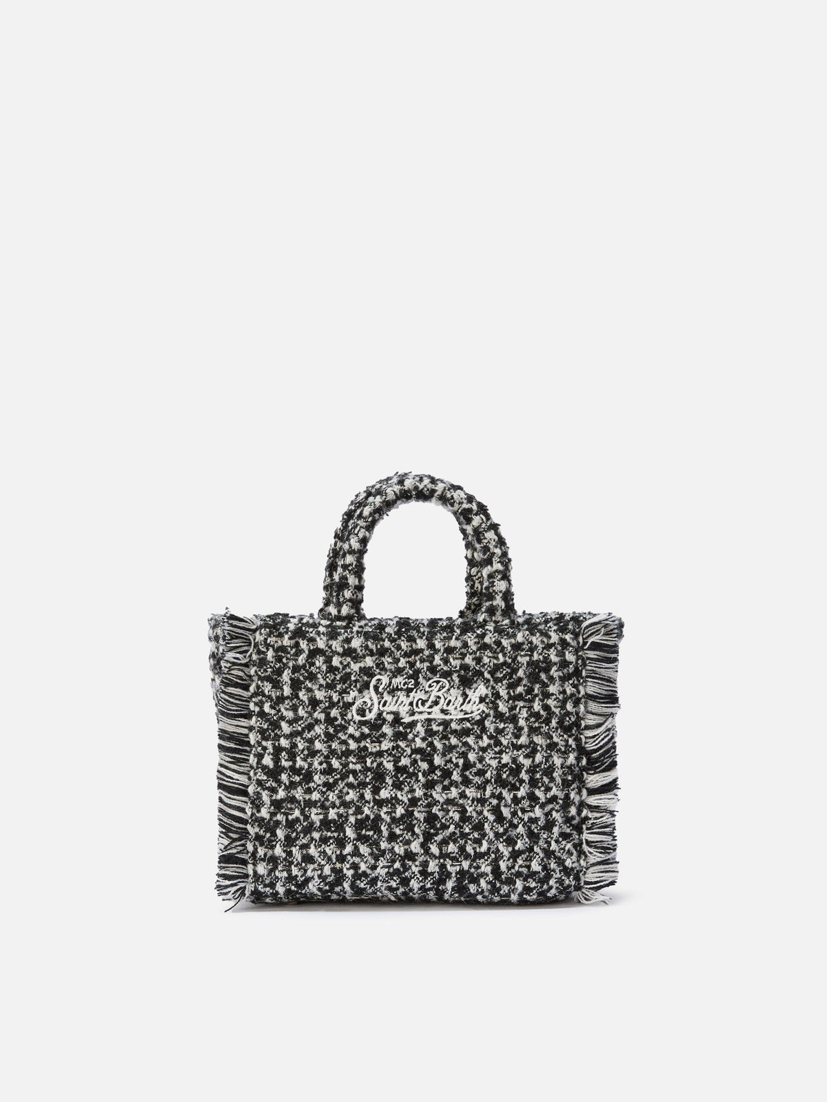 Mini sac Vanity Tweed MC2 Saint Barth — Noir — vue 4