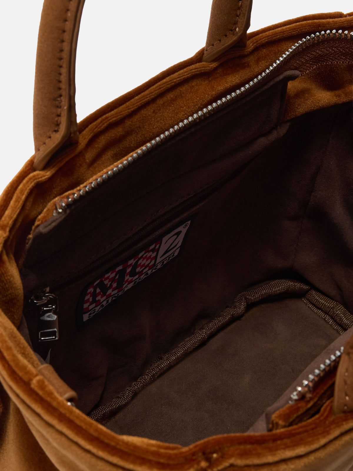 Mini borsa Vanity Velvet con frange MC2 Saint Barth — Marrone — vista 5