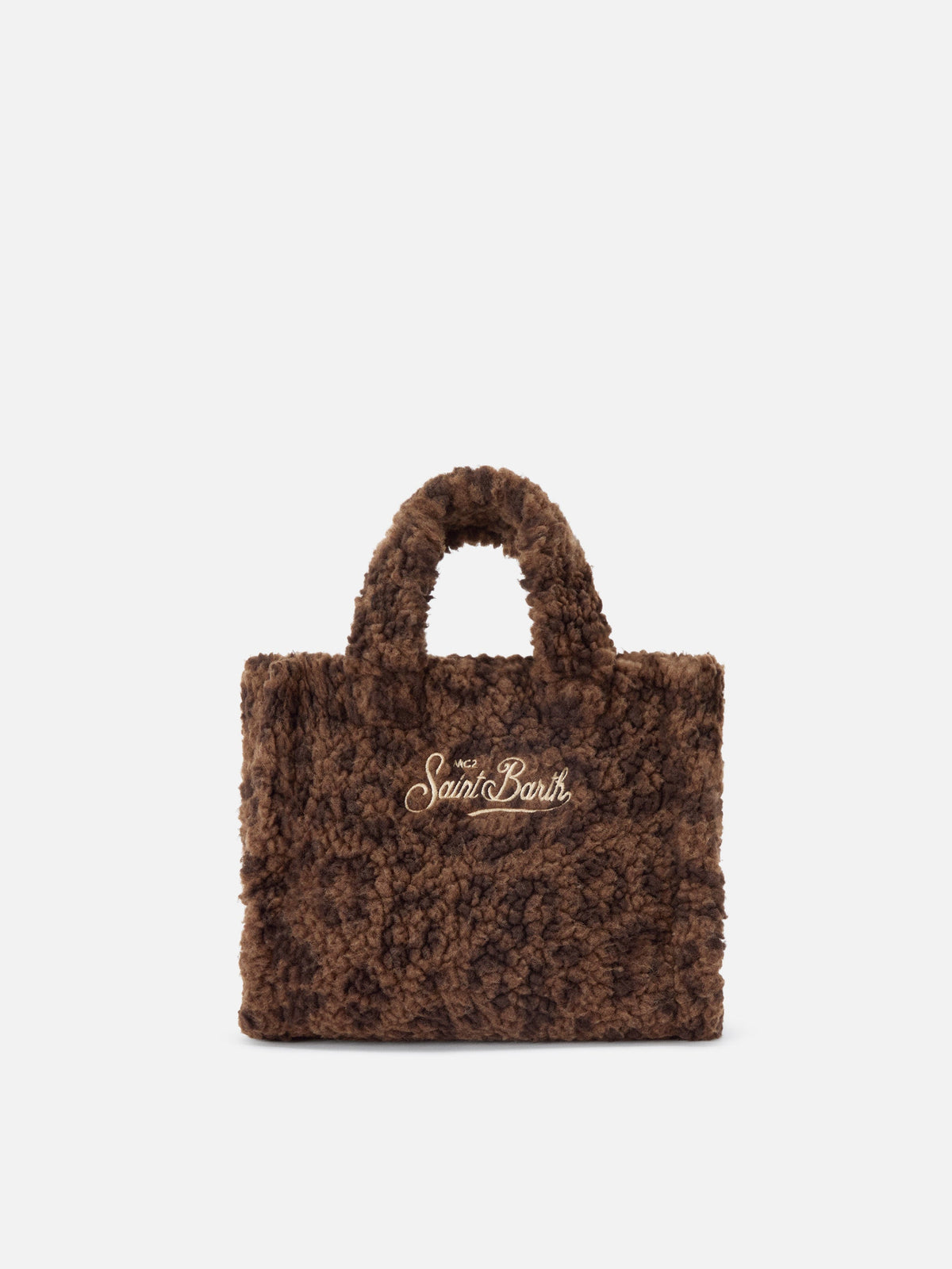 Mini borsa Vanity in teddy MC2 Saint Barth — Leopardato — vista 4