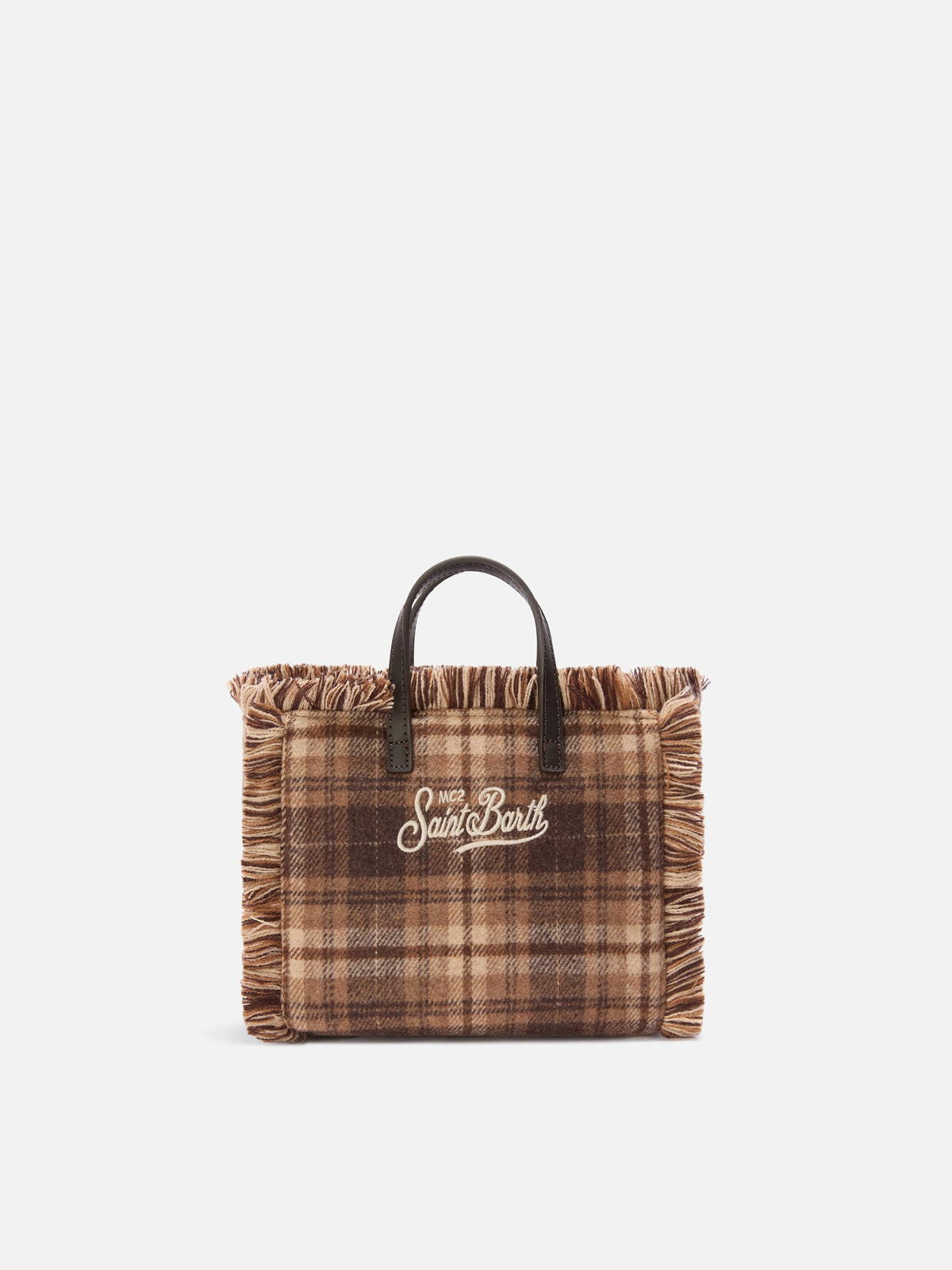 Mini borsa Vanity in misto lana MC2 Saint Barth — Tartan — vista 4