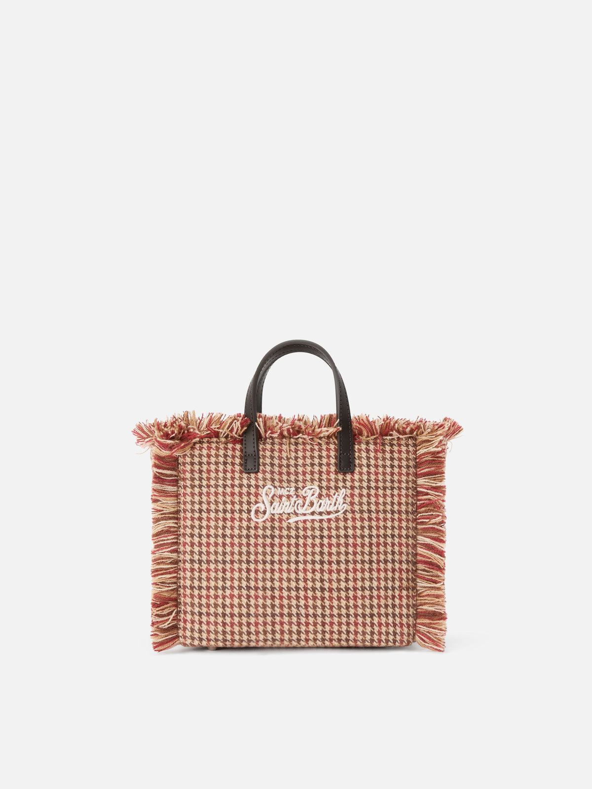Mini sac Vanity en laine mélangée MC2 Saint Barth — Pied-de-poule — vue 4