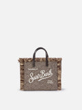 Mini borsa Vanity in misto lana MC2 Saint Barth — Spigato strass