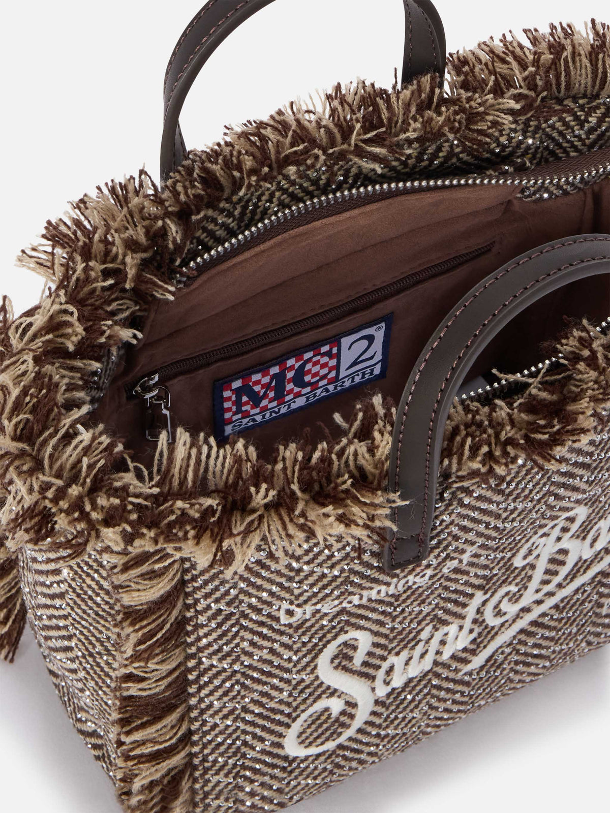 Mini borsa Vanity in misto lana MC2 Saint Barth — Spigato strass — vista 5