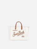 MC2 Saint Barth embroidered tweed Vanity mini bag — Off-white