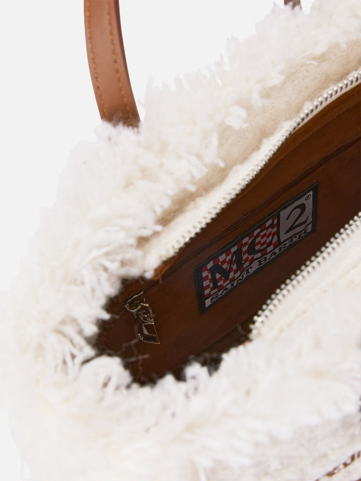 Mini borsa Vanity in tweed ricamato MC2 Saint Barth — Panna — vista 5