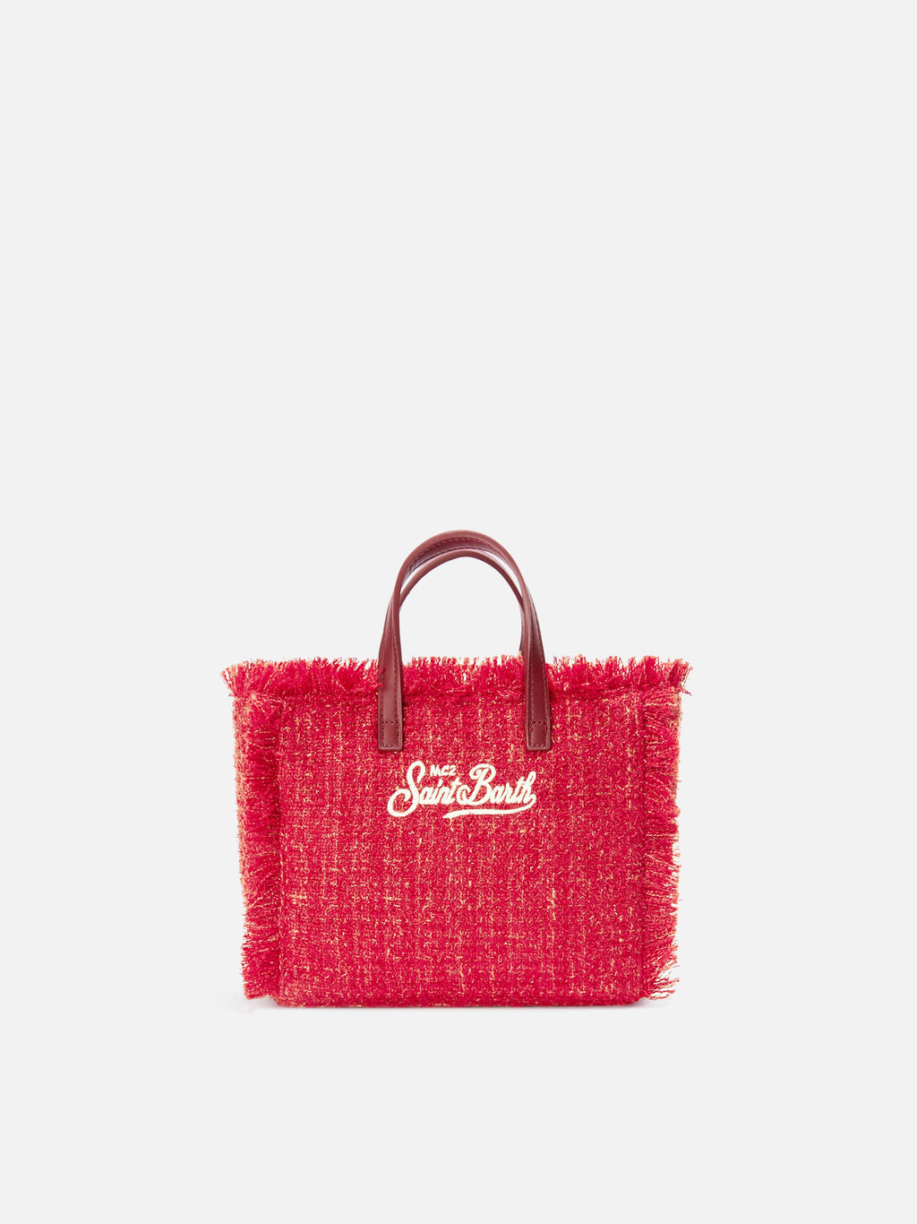MC2 Saint Barth embroidered tweed Vanity mini bag — Red — view 4