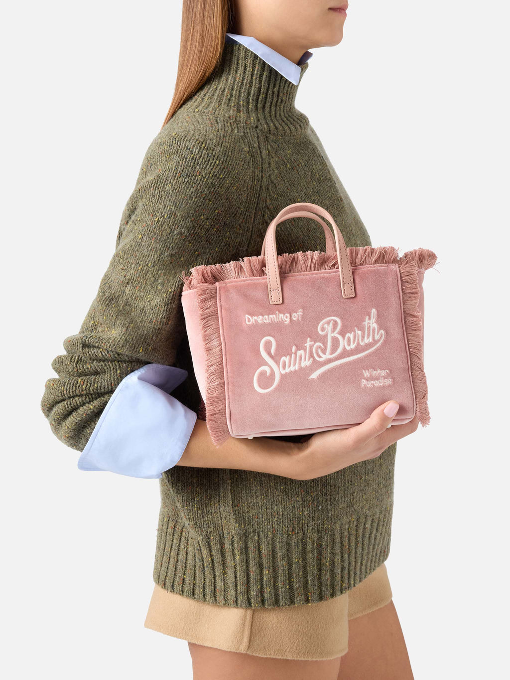 MC2 Saint Barth velvet Vanity mini bag — Pink — view 2