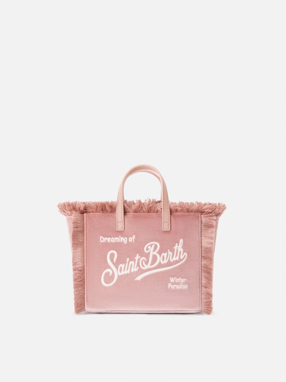 Mini borsa Vanity in velluto MC2 Saint Barth — Rosa