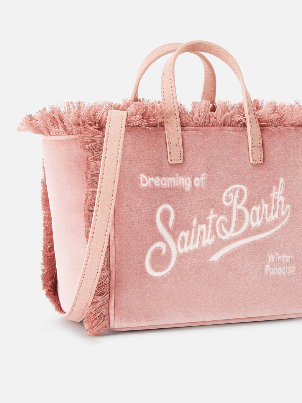 MC2 Saint Barth velvet Vanity mini bag — Pink — view 3