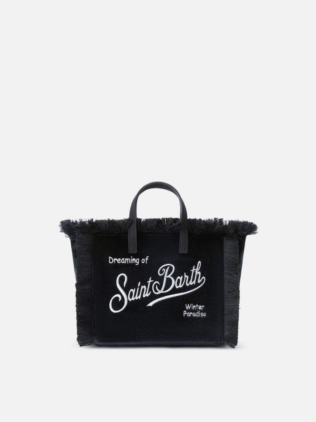MC2 Saint Barth velvet Vanity mini bag — Black