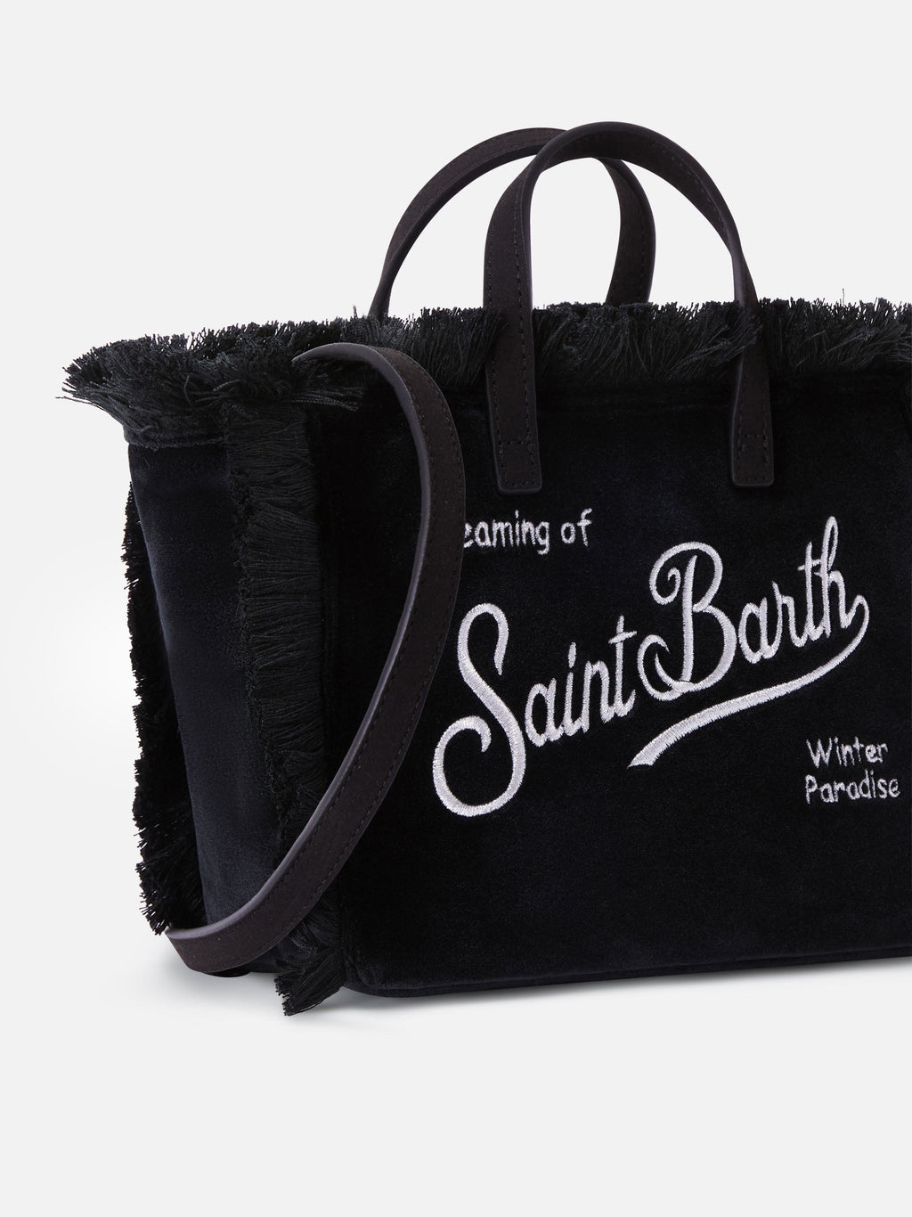 MC2 Saint Barth velvet Vanity mini bag — Black — view 3