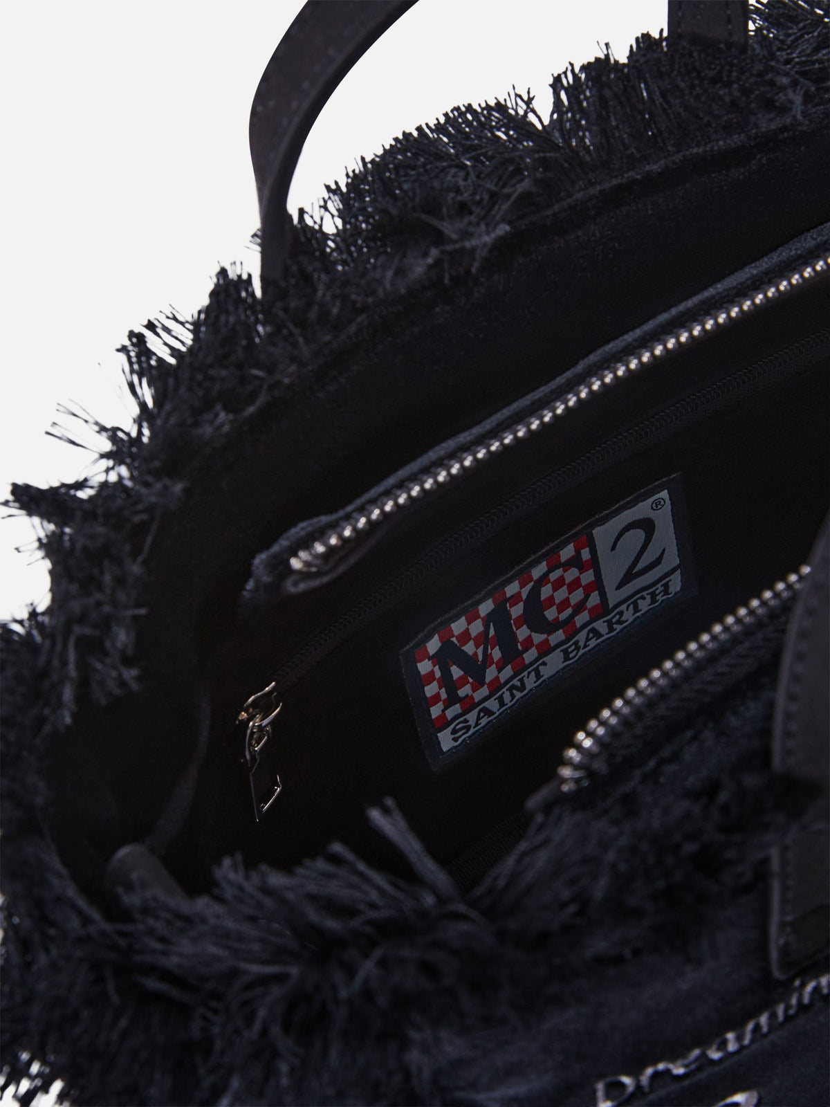 Mini borsa Vanity in velluto MC2 Saint Barth — Nero — vista 5