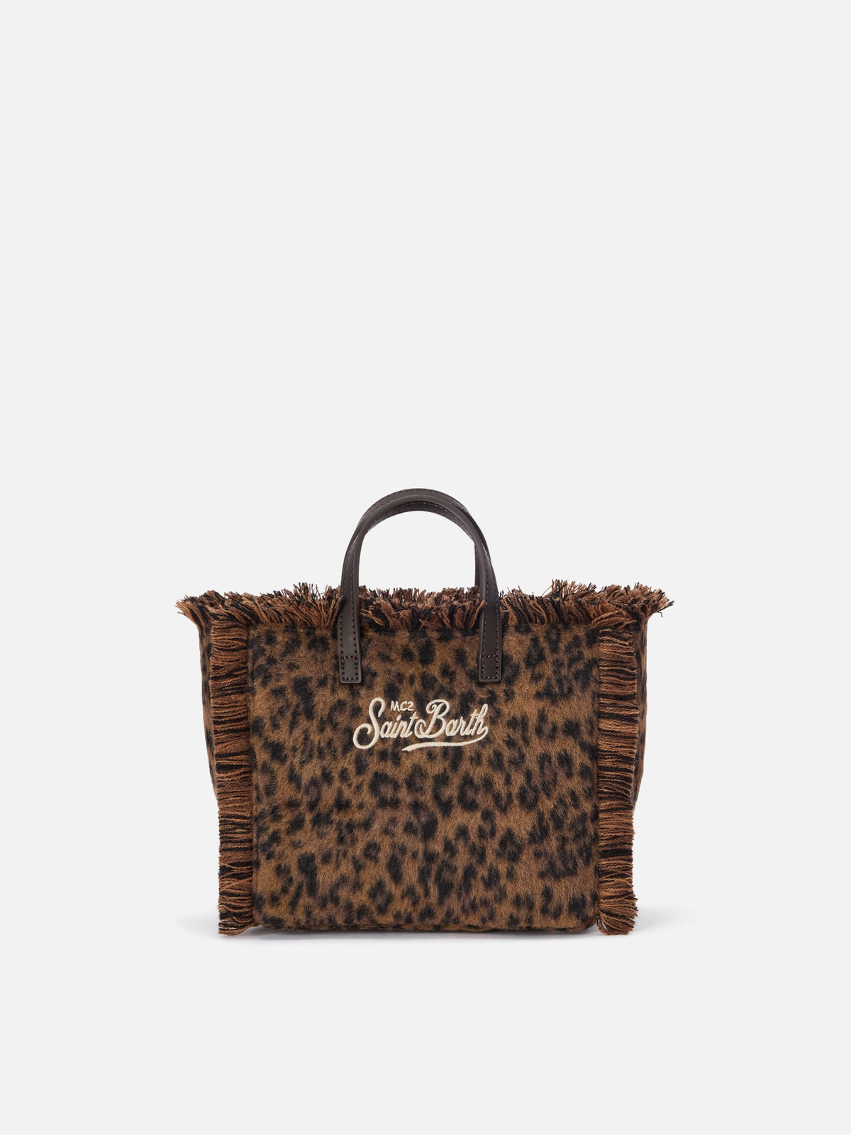 Mini borsa Vanity in feltro MC2 Saint Barth — Leopardato — vista 4