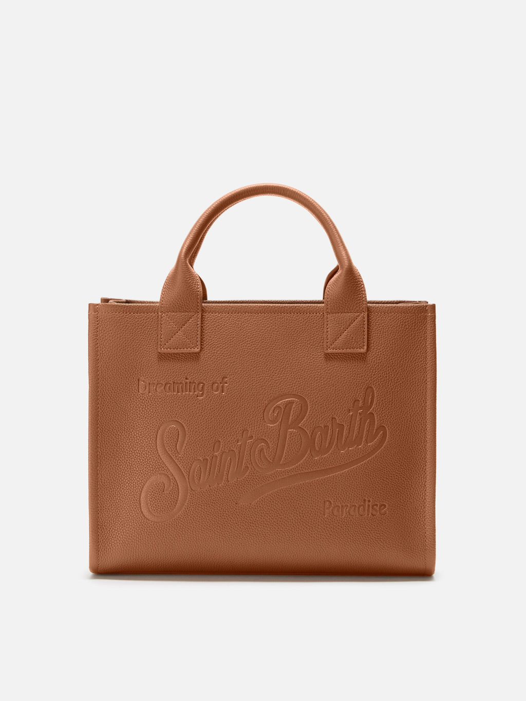 MC2 Saint Barth leather Vanity Bag Large — Camel