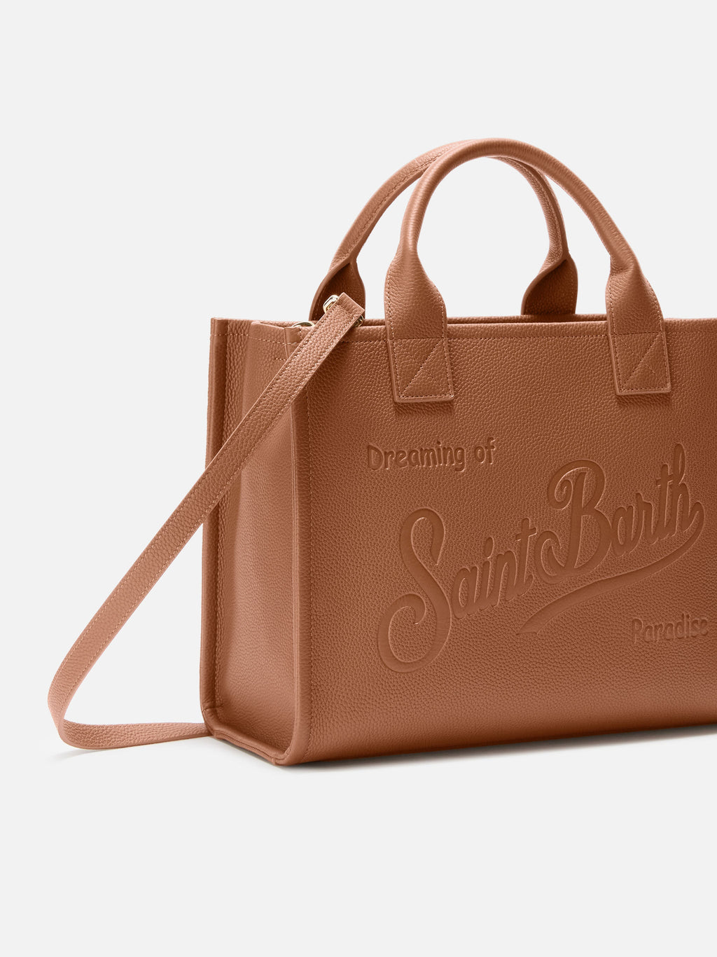 MC2 Saint Barth leather Vanity Bag Large — Camel — view 3