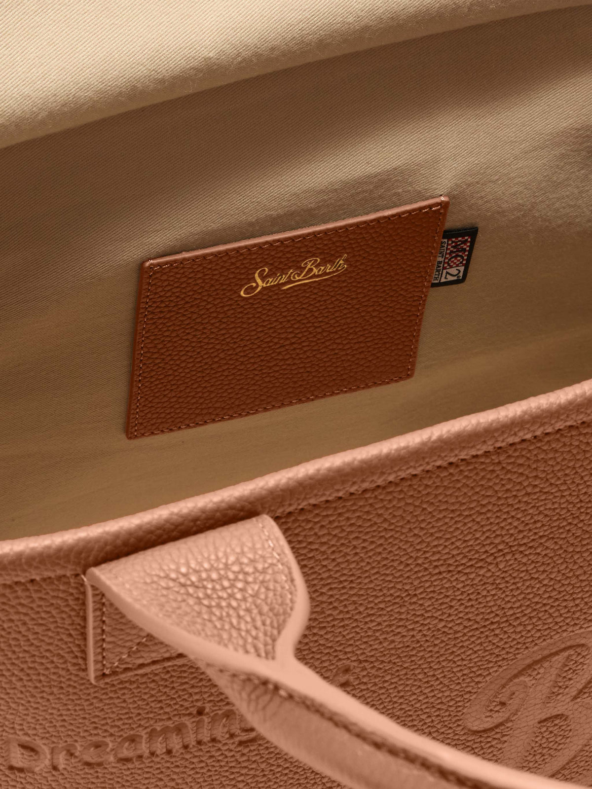 MC2 Saint Barth leather Vanity Bag Large — Camel — view 5