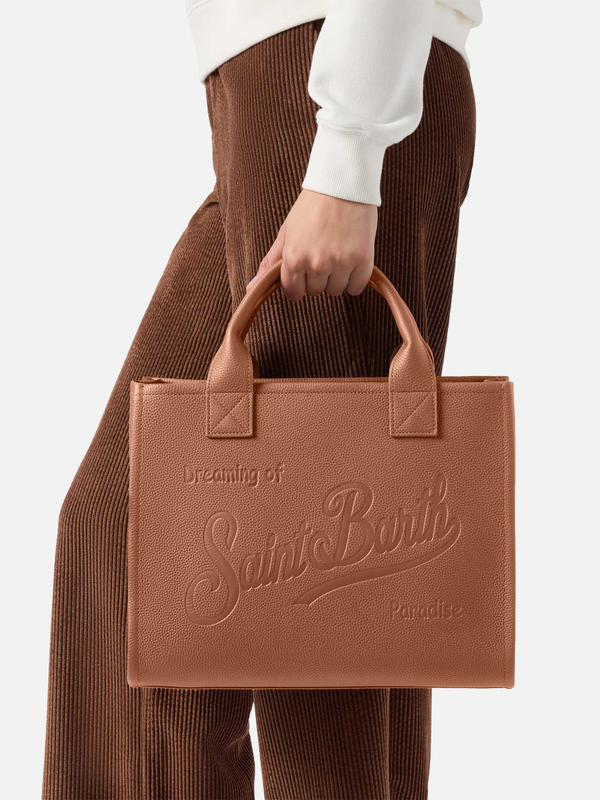 MC2 Saint Barth leather Vanity Bag Large — Camel — view 2