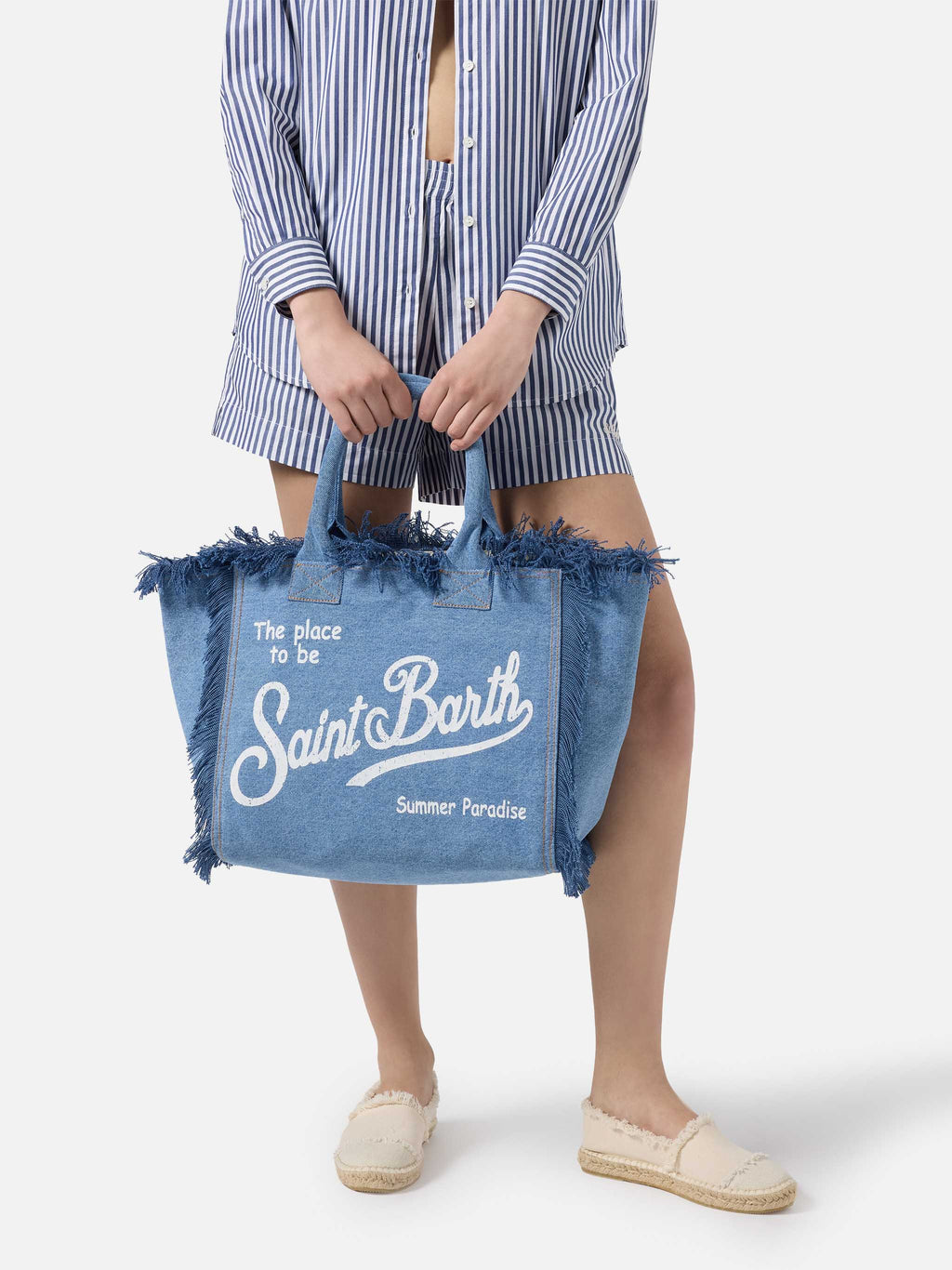 MC2 Saint Barth denim Vanity regular bag — Medium blue — view 2