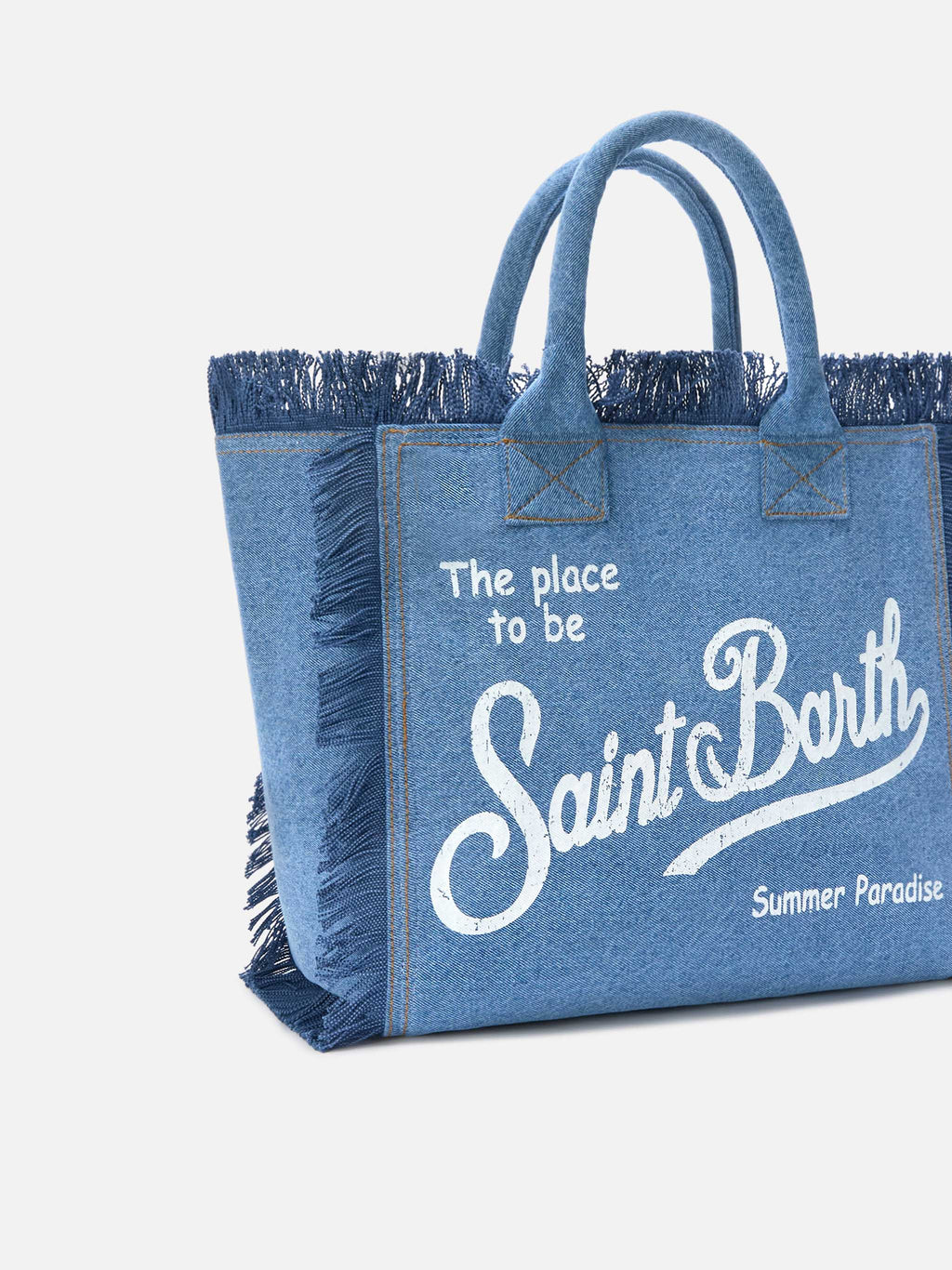 MC2 Saint Barth denim Vanity regular bag — Medium blue — view 3
