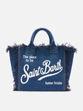 Sac Vanity regular en denim MC2 Saint Barth — Bleu foncé