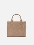 Vanity Bag Midi in pelle MC2 Saint Barth — Nocciola