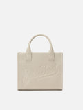 Vanity Bag Midi in pelle MC2 Saint Barth — Panna
