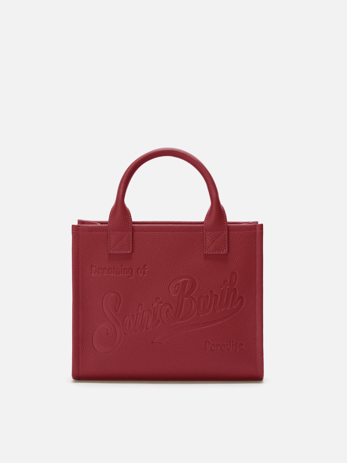 Vanity Bag Midi in pelle MC2 Saint Barth — Bordeaux