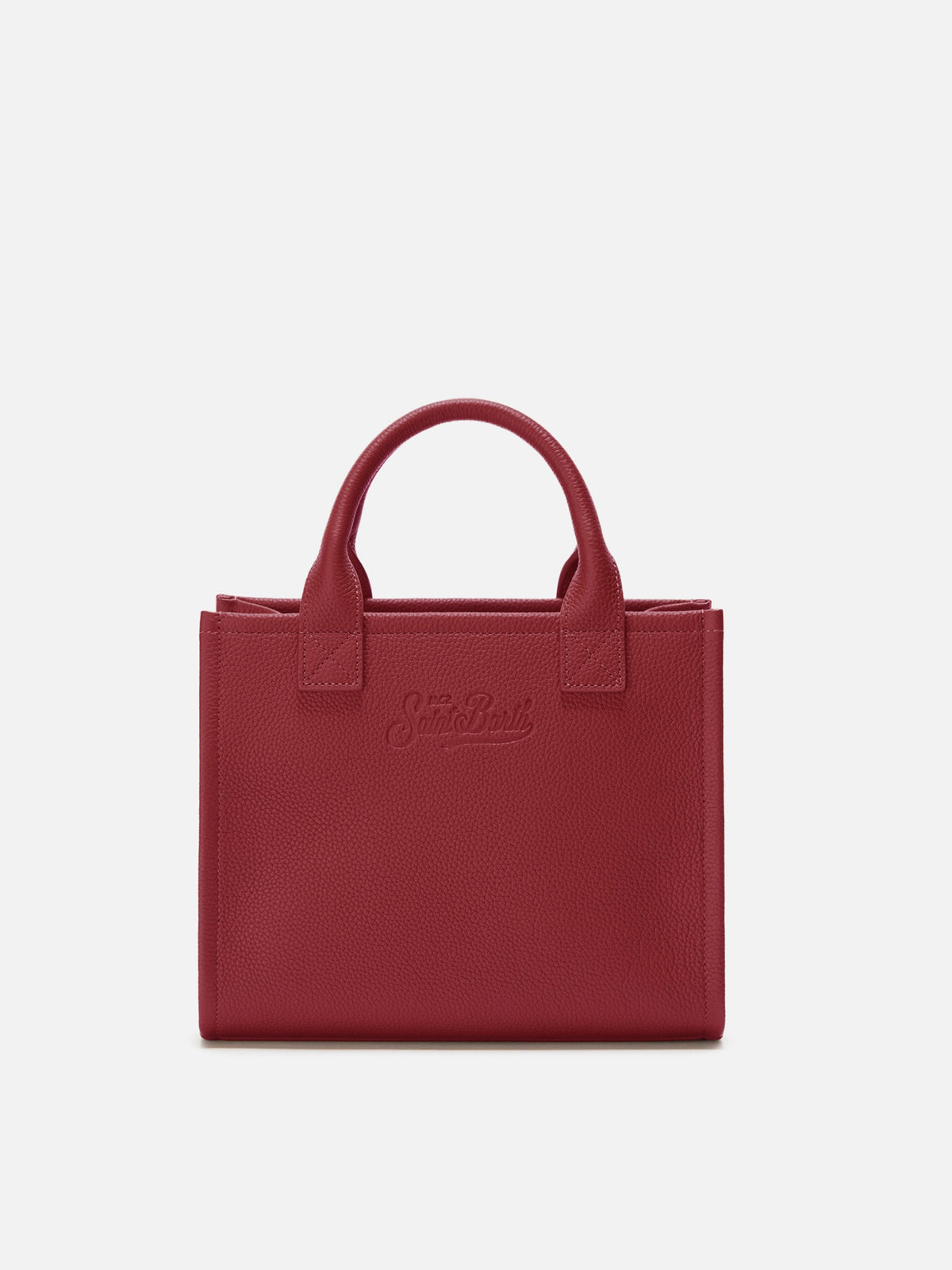 Vanity Bag Midi in pelle MC2 Saint Barth — Bordeaux — vista 3