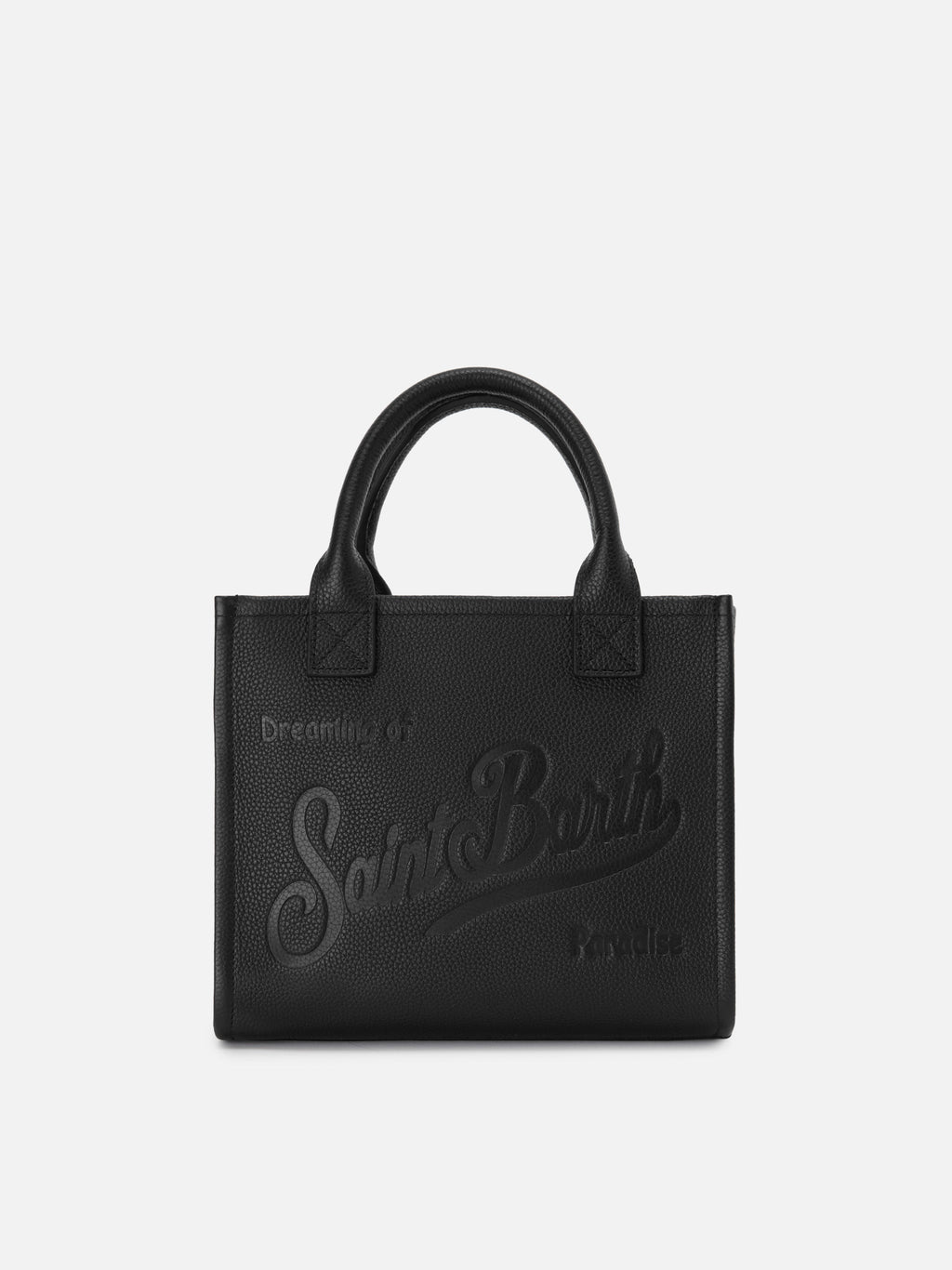 MC2 Saint Barth pebbled leather Vanity medium bag — Black