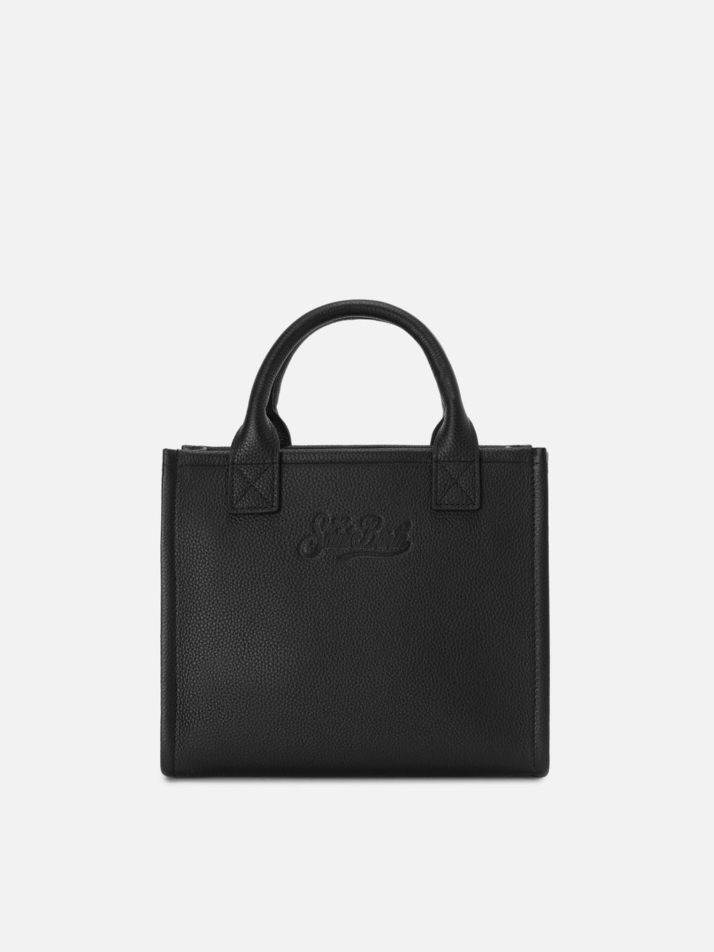 MC2 Saint Barth pebbled leather Vanity medium bag — Black — view 4