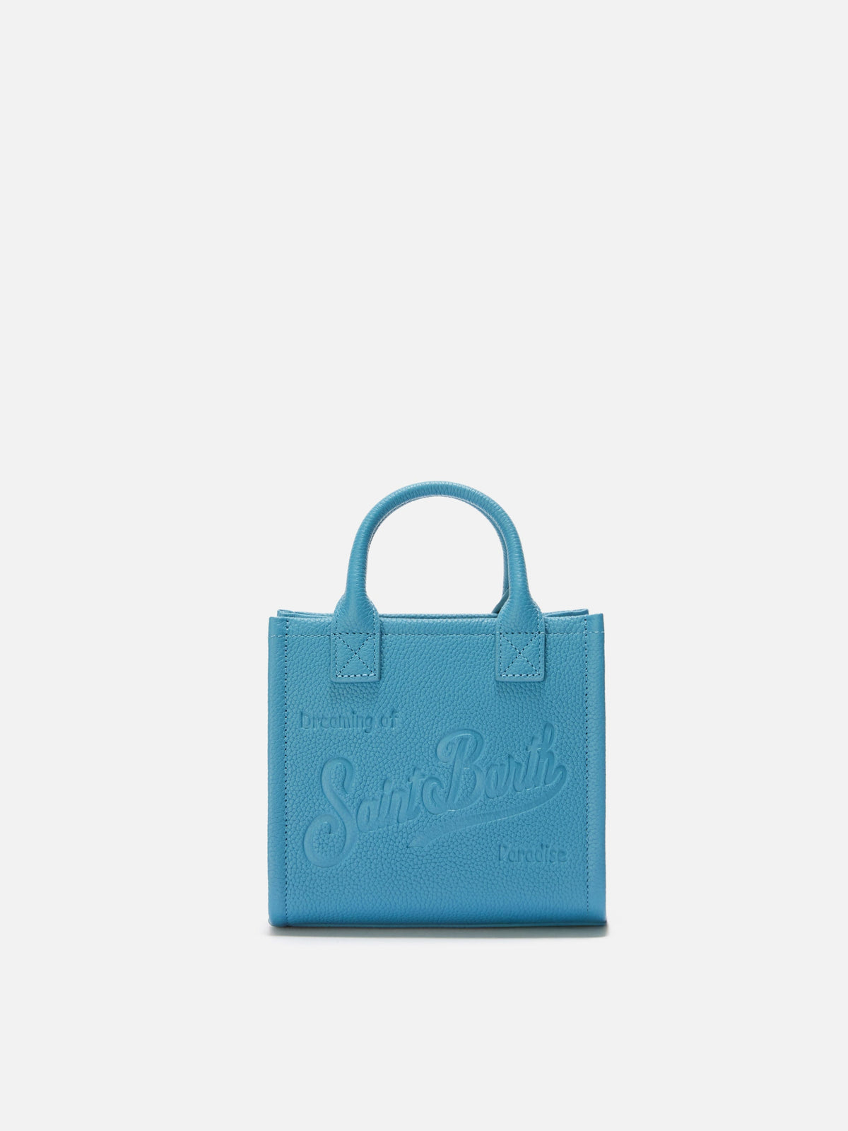 Vanity Bag Mini en cuir martelé MC2 Saint Barth — Vert pétrole