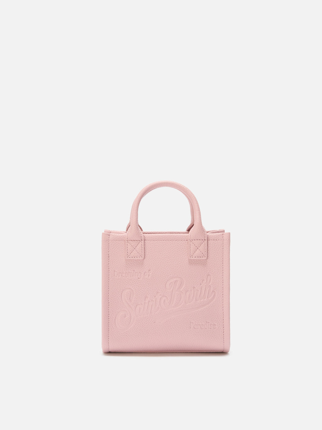 MC2 Saint Barth pebbled leather Vanity mini bag — Pink — view 4