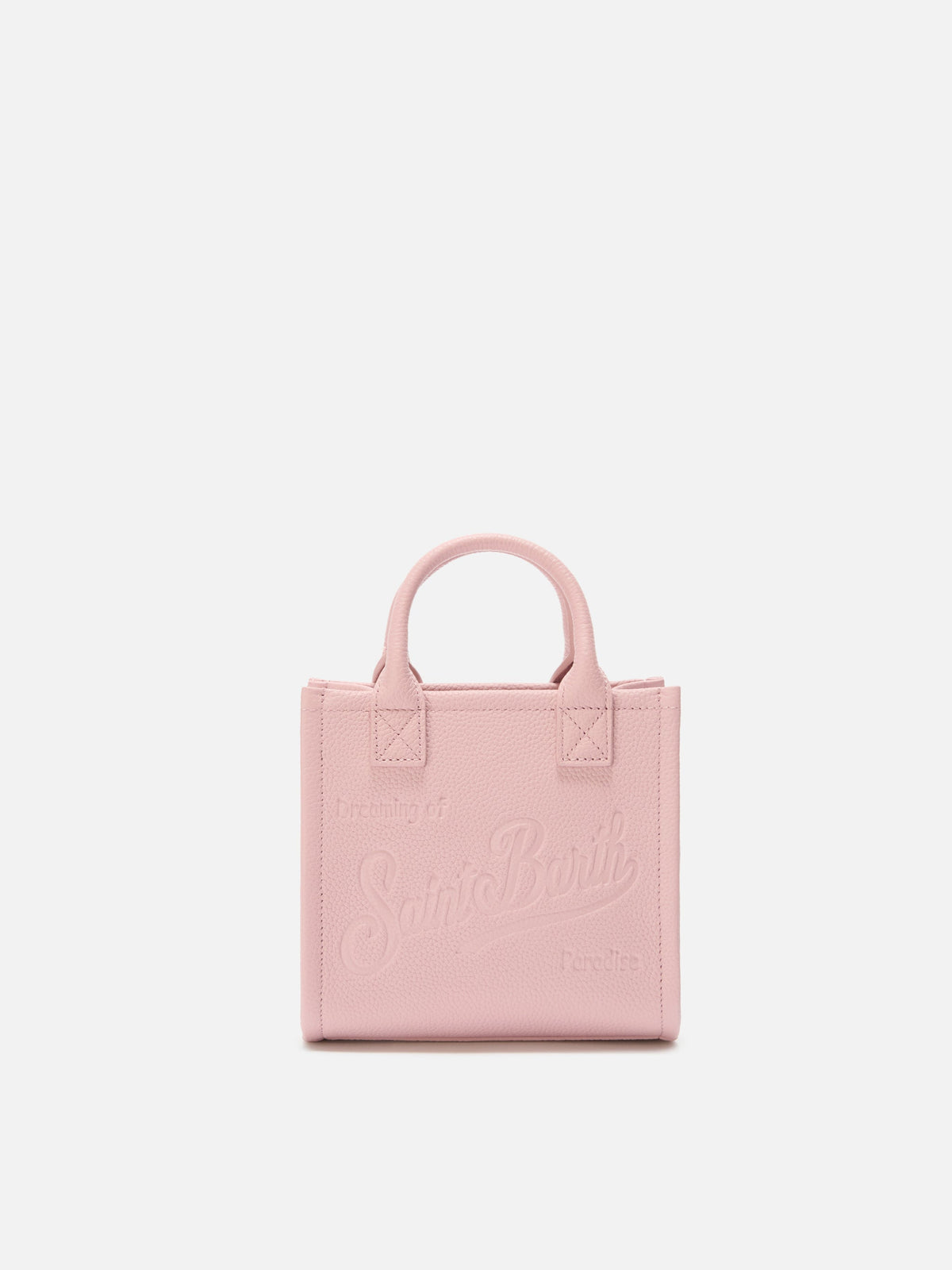 MC2 Saint Barth pebbled leather Vanity mini bag — Pink — view 4