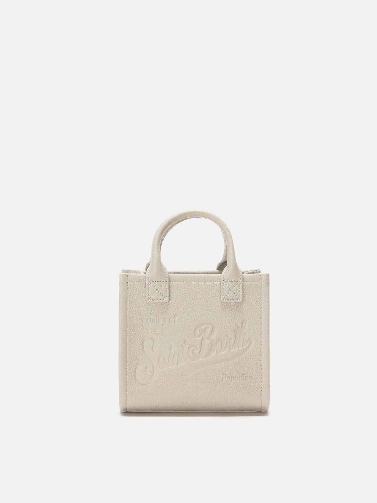 Vanity Bag Mini in pelle MC2 Saint Barth — Panna