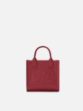 MC2 Saint Barth hammered leather Vanity Bag Mini — Burgundy