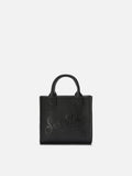Mini borsa Vanity in pelle martellata MC2 Saint Barth — Nero