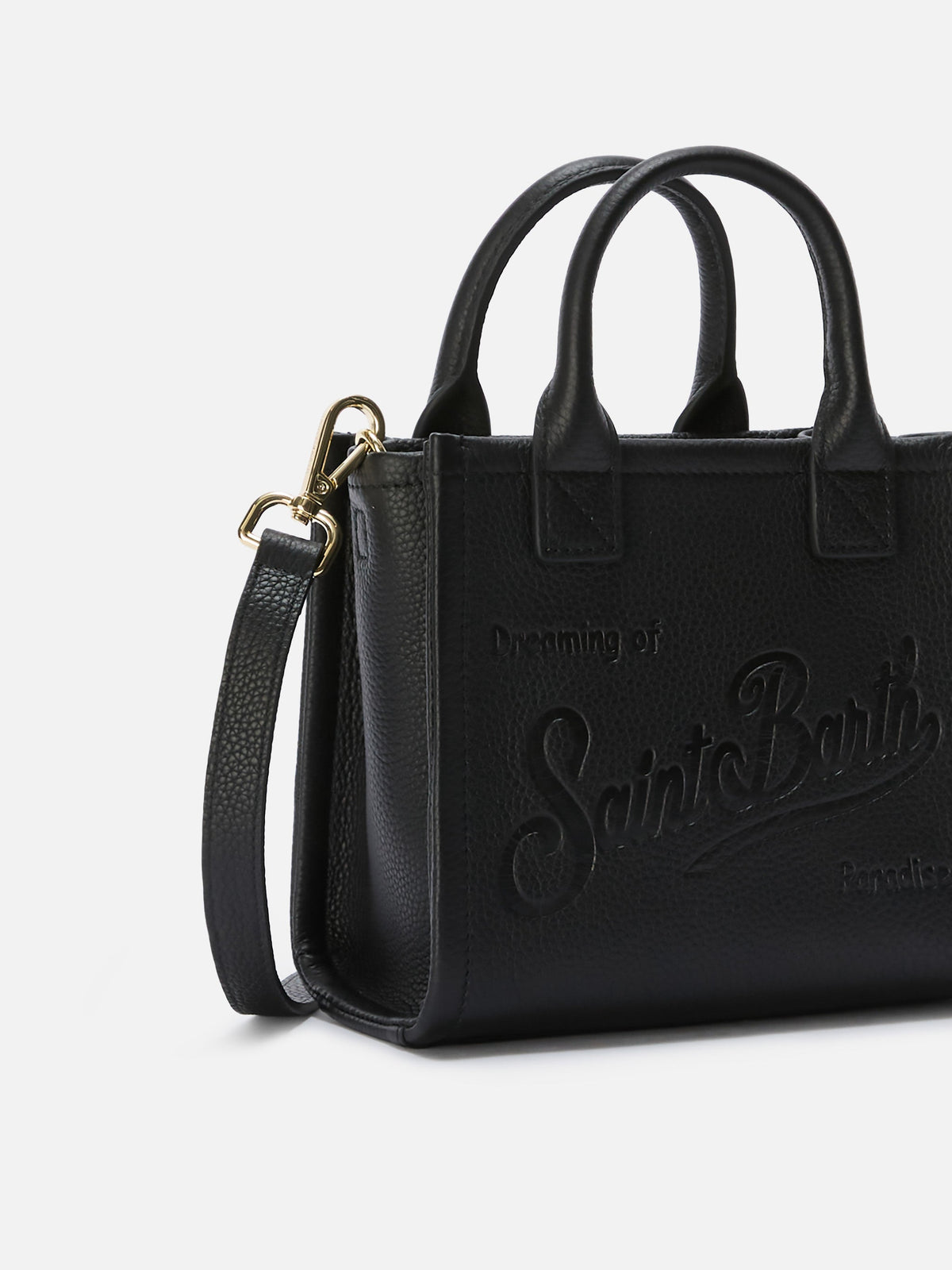 Mini sac Vanity en cuir grainé MC2 Saint Barth — Noir — vue 2