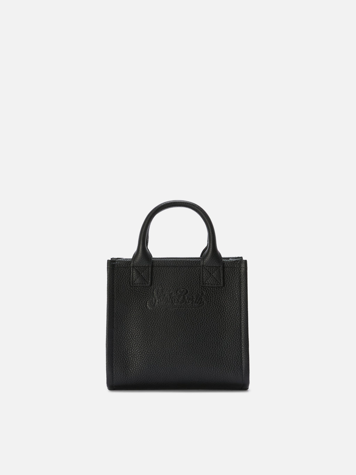 Mini sac Vanity en cuir grainé MC2 Saint Barth — Noir — vue 3
