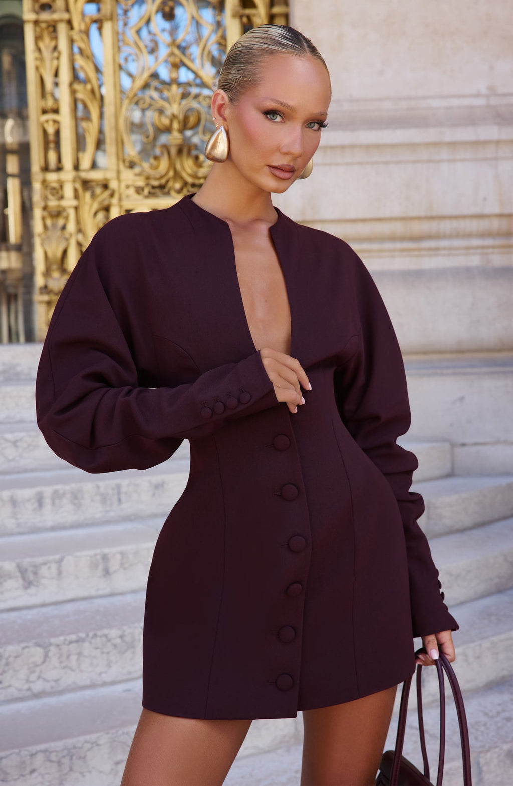 Robe courte Cody — Plum