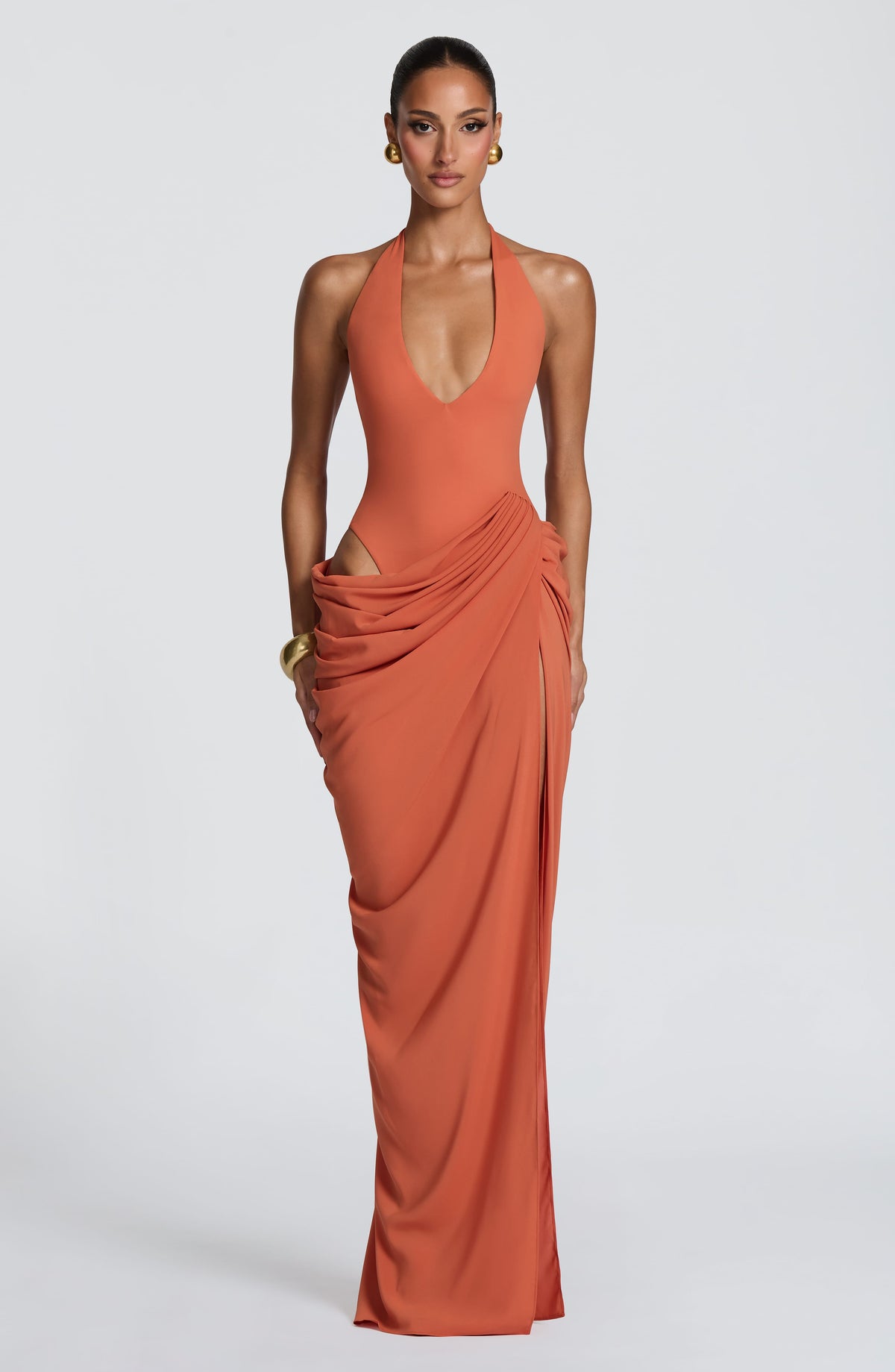 Robe longue Adele — Burnt Orange — vue 3