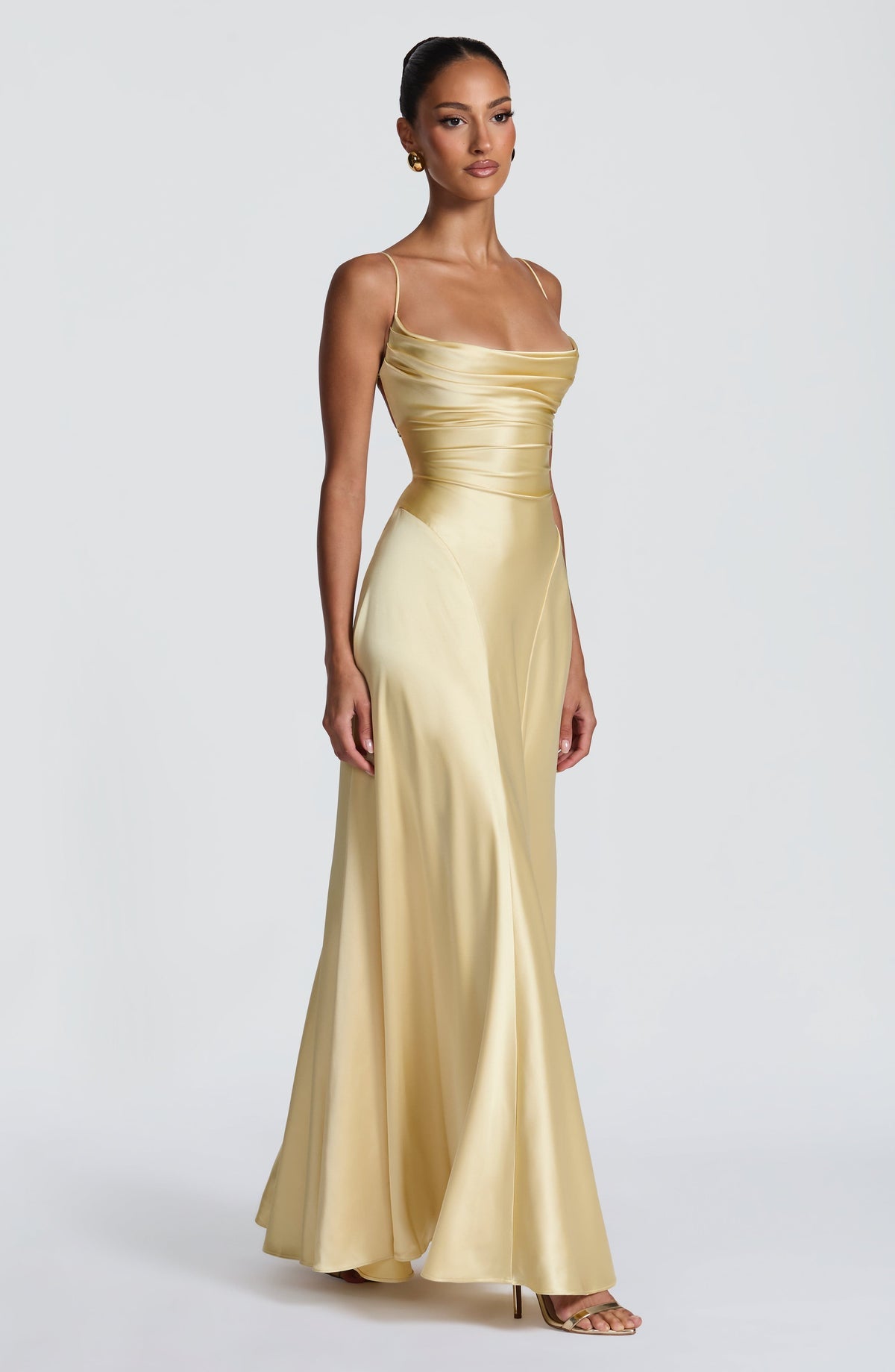 Robe longue Adelina — Citron — vue 4