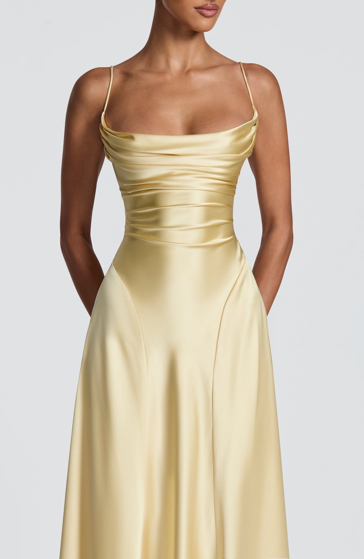 Robe longue Adelina — Citron — vue 5