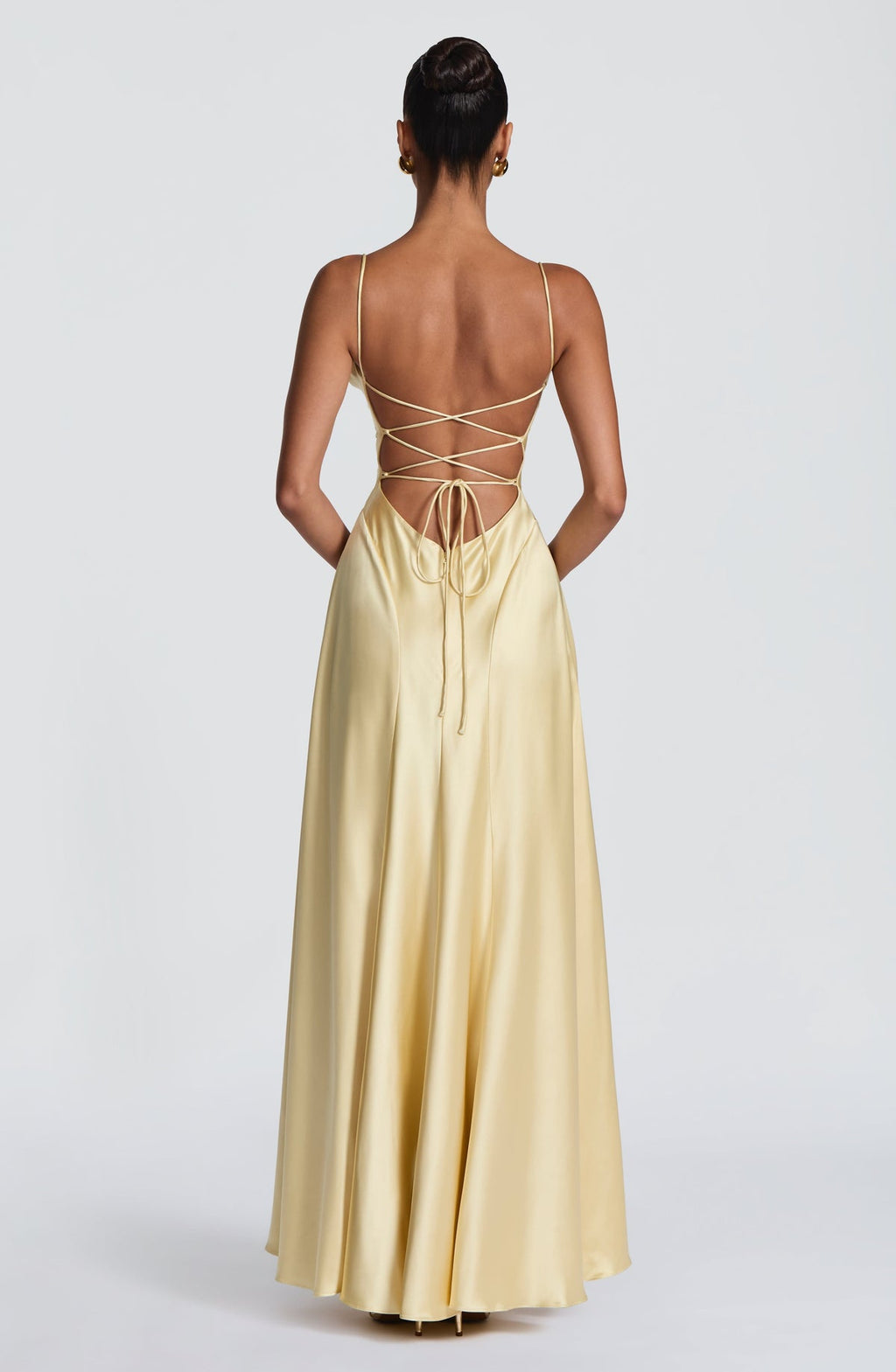Robe longue Adelina — Citron — vue 2