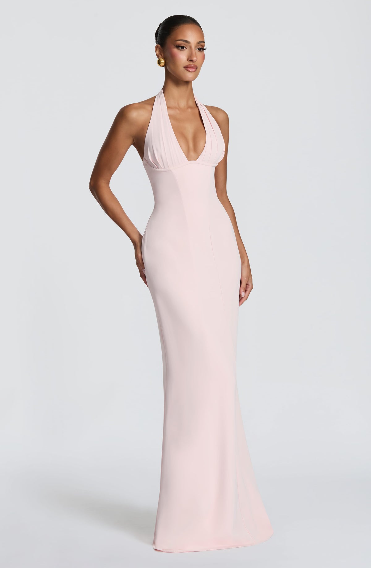 Robe longue Adora — Blush — vue 3