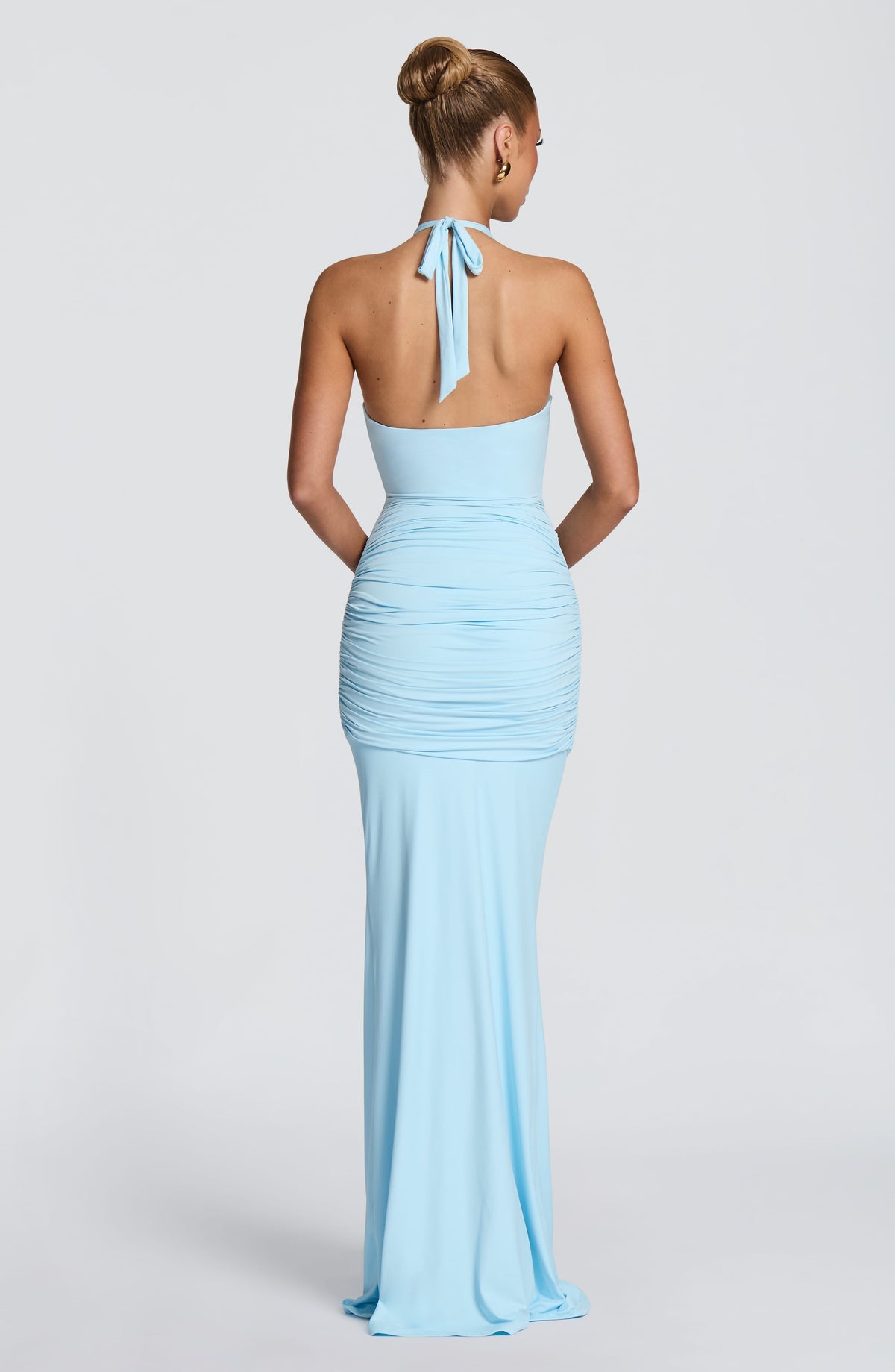 Robe longue Aesha — Sky Bleu — vue 3