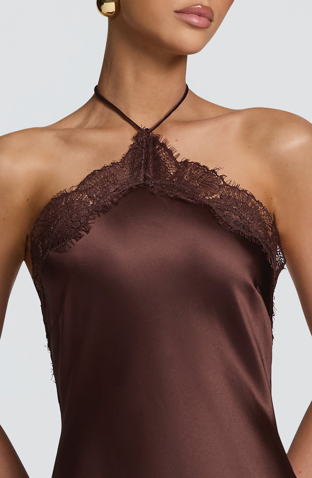 Robe longue Agnetha — Prune — vue 4