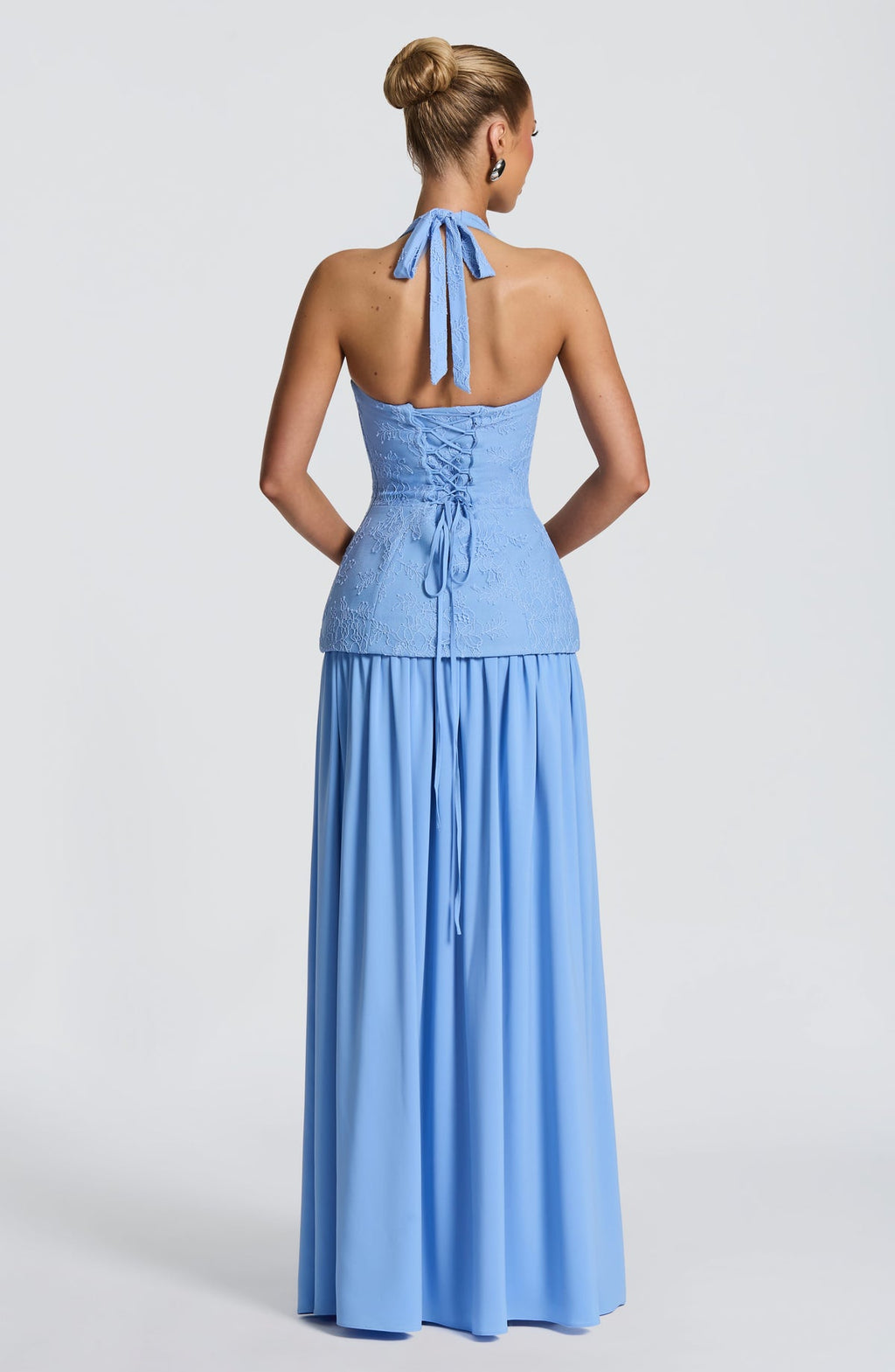 Robe longue Almira — Powder Bleu — vue 2